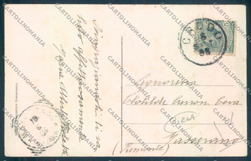 Verbania Crodo Mozzio PIEGA cartolina ZQ8823 – retro