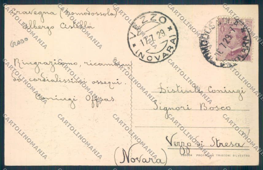 Verbania Crodo Cravegna cartolina ZQ8850 – retro