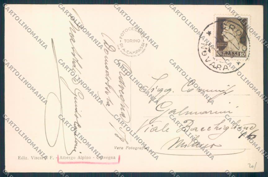 Verbania Crodo Cravegna Foto cartolina ZQ8852 – retro