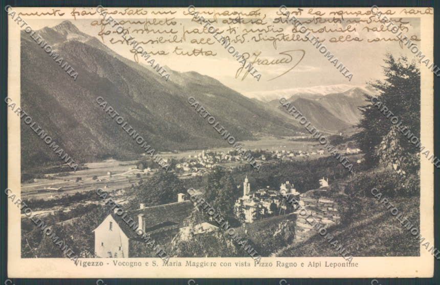 Verbania Craveggia Vocogno cartolina ZQ8858 – fronte