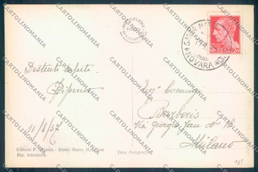 Verbania Craveggia Vocogno Foto cartolina ZQ8861 – retro