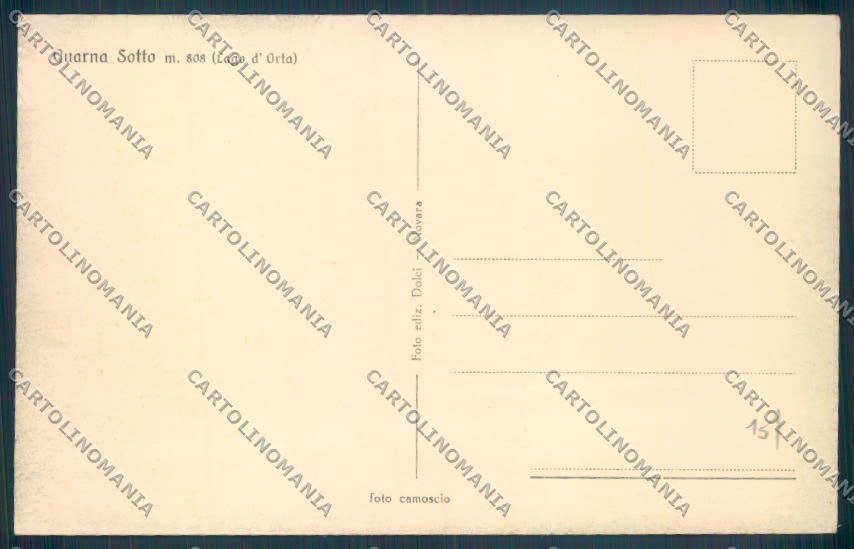 Verbania Quarna Sotto cartolina ZQ8866 – retro
