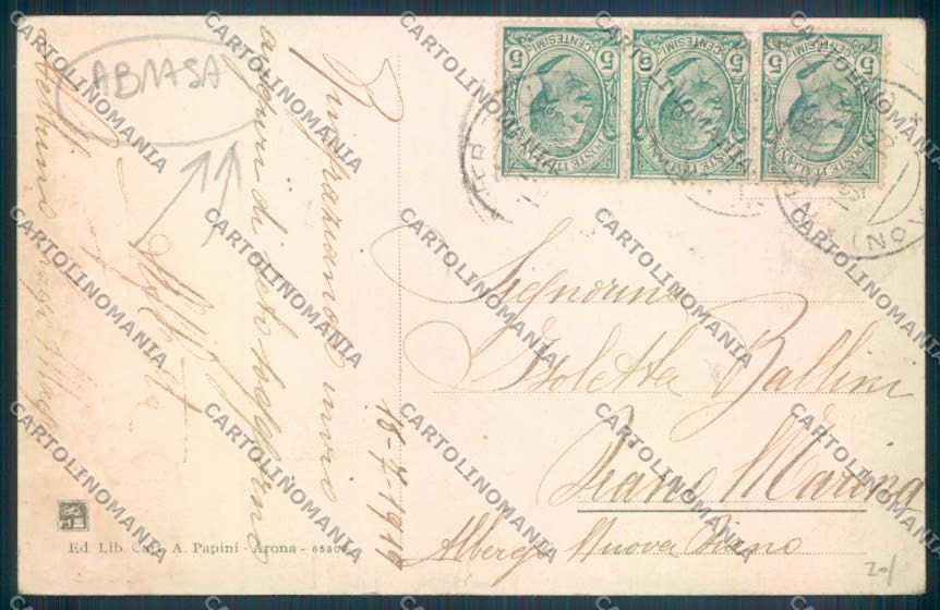 Novara Nebbiuno ABRASA cartolina ZQ8879 – retro