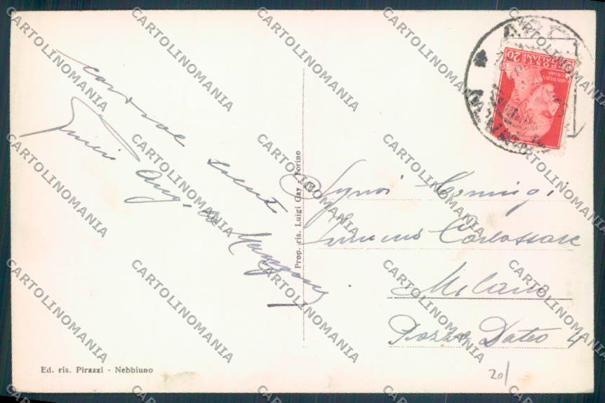 Novara Nebbiuno Foto cartolina ZQ8883 – retro