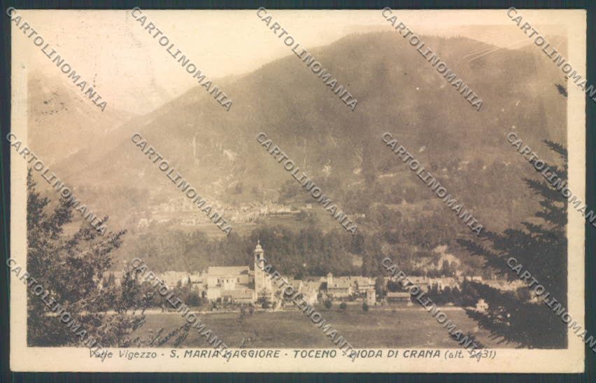 Verbania Santa Maria Maggiore Pioda Toceno cartolina ZQ8914 – fronte
