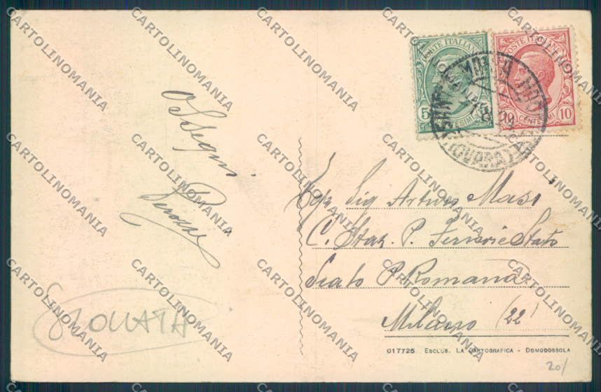 Verbania Toceno SCOLLATA cartolina ZQ8922 – retro