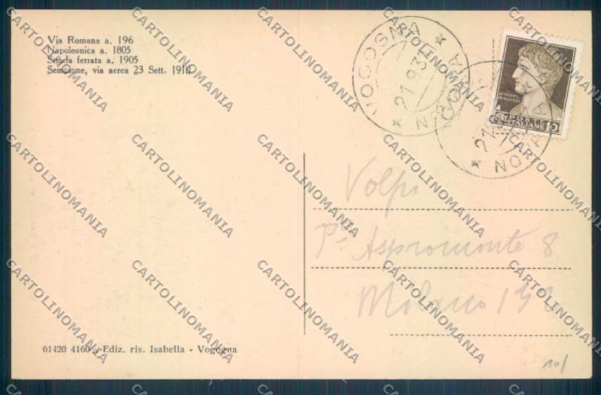 Verbania Vogogna cartolina ZQ8930 – retro