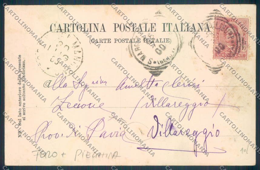 Genova Portofino FORO PIEGHINA cartolina ZQ8955 – retro