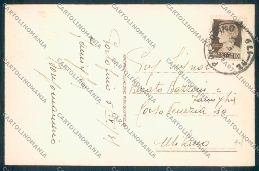 Genova Portofino Barca cartolina ZQ8965 – retro