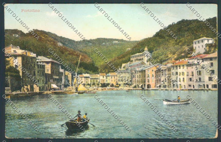 Genova Portofino Barca cartolina ZQ8976 – fronte