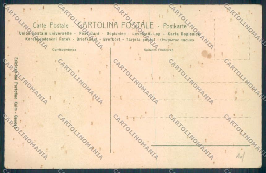 Genova Portofino Barca cartolina ZQ8976 – retro