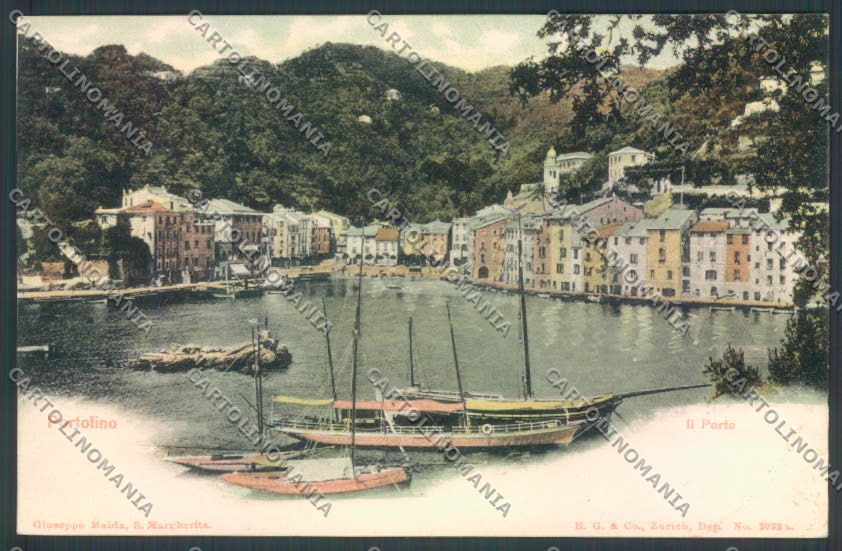 Genova Portofino Barca cartolina ZQ8977 – fronte