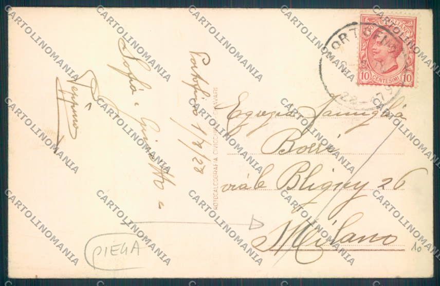 Genova Portofino PIEGA cartolina ZQ8979 – retro