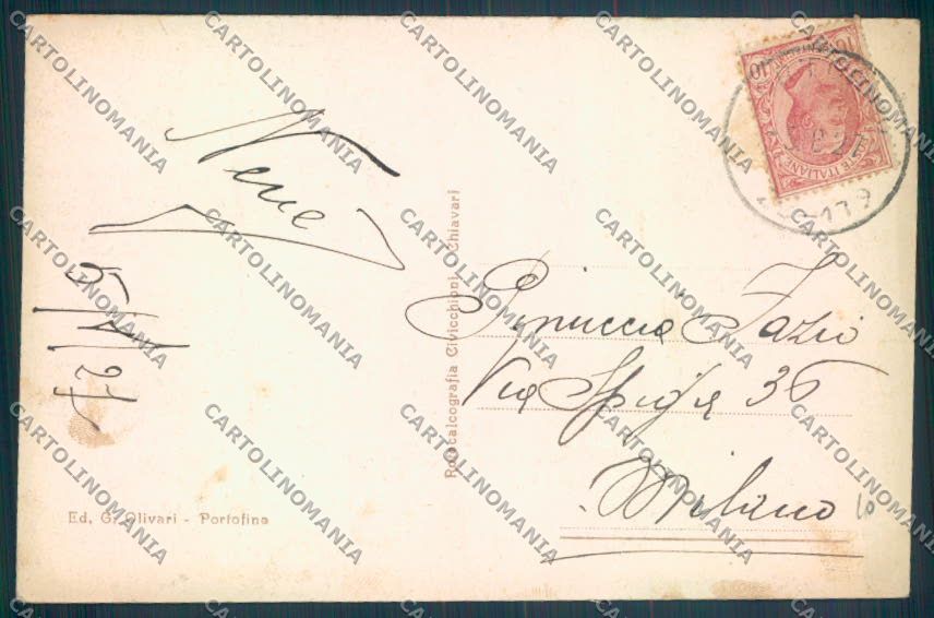 Genova Portofino cartolina ZQ8980 – retro