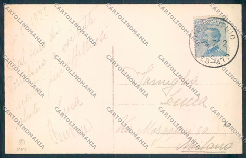 Genova Portofino Faro cartolina ZQ8986 – retro