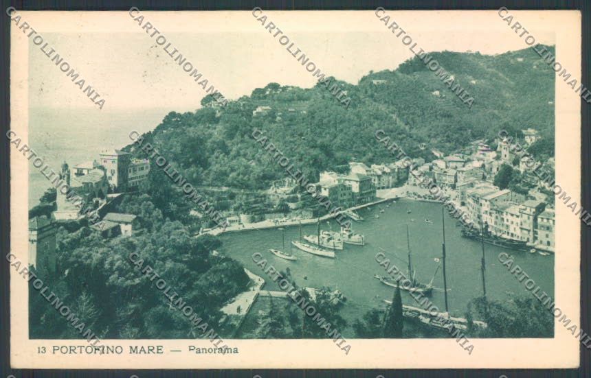Genova Portofino Battello Veliero cartolina ZQ8989 – fronte