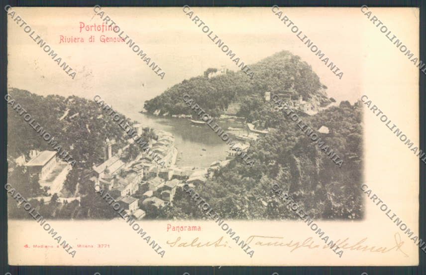 Genova Portofino STRAPPINI cartolina ZQ8996 – fronte