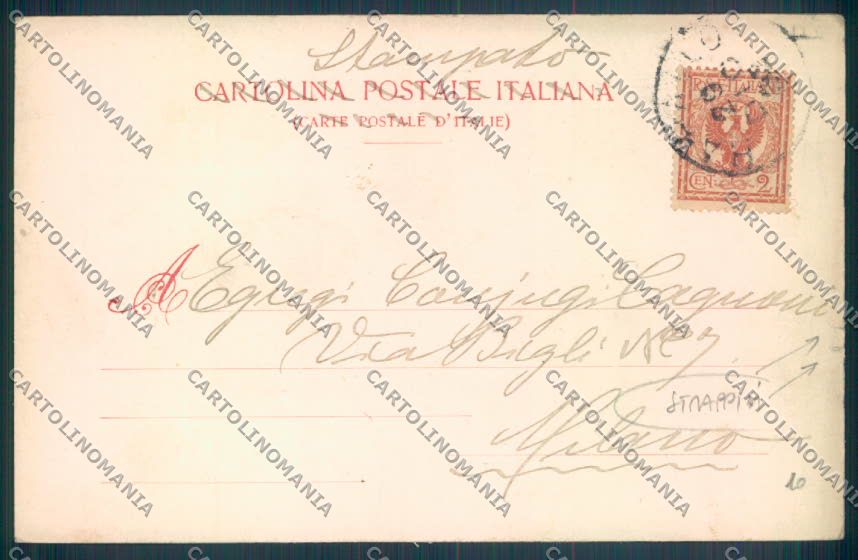 Genova Portofino STRAPPINI cartolina ZQ8996 – retro