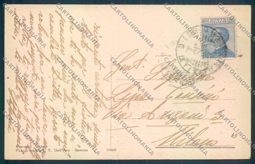 Genova Portofino cartolina ZQ8997 – retro