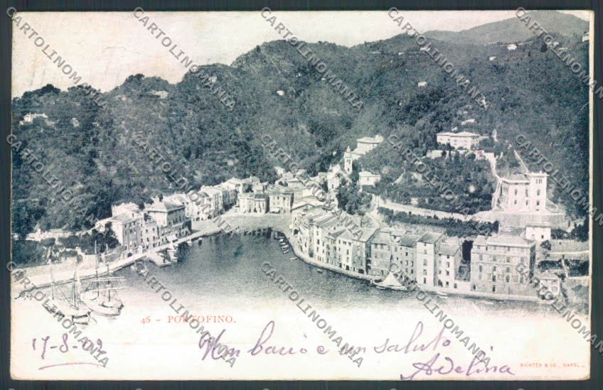 Genova Portofino cartolina ZQ9000 – fronte