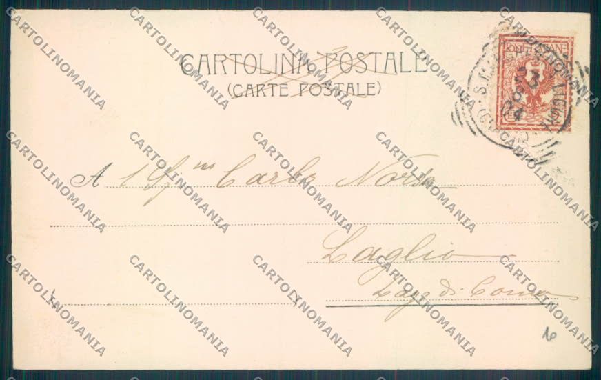 Genova Portofino Battello cartolina ZQ9002 – retro