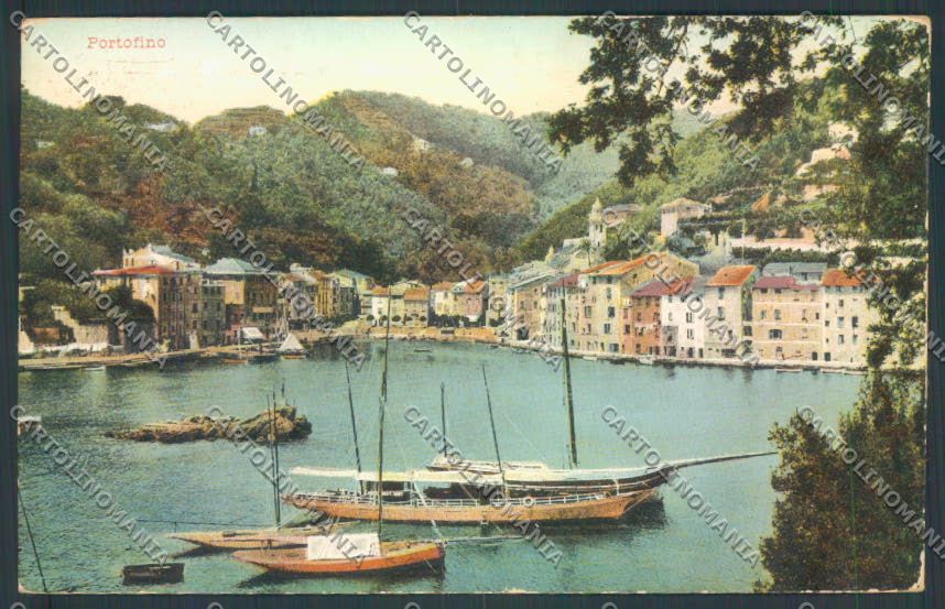 Genova Portofino Barca cartolina ZQ9005 – fronte