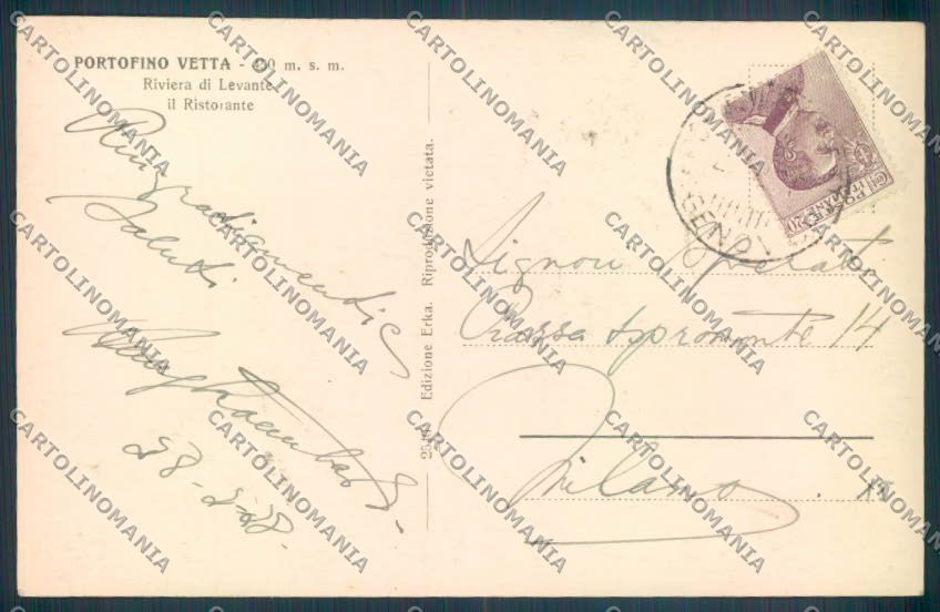 Genova Portofino Foto cartolina ZQ9063 – retro