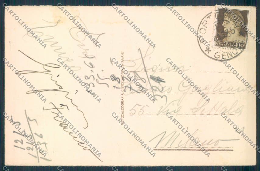 Genova Portofino cartolina ZQ9073 – retro