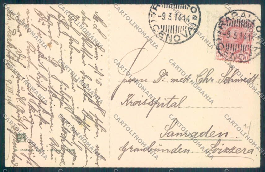 Genova Rapallo Barca cartolina ZQ9078 – retro