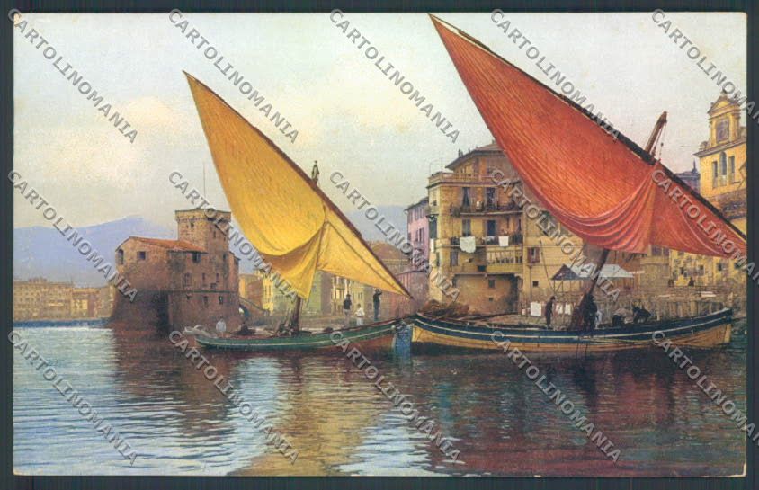 Genova Rapallo Barca cartolina ZQ9098 – fronte