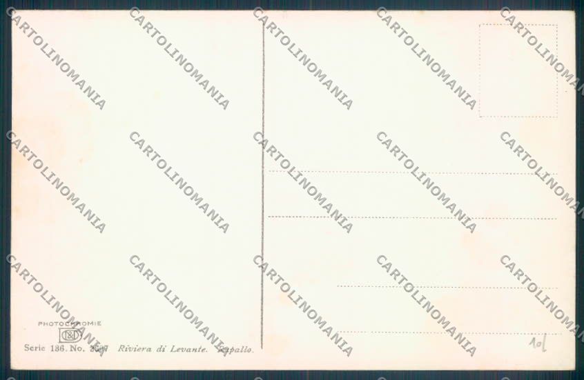 Genova Rapallo Barca cartolina ZQ9098 – retro