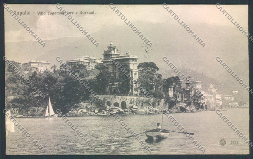 Genova Rapallo Barca ABRASA cartolina ZQ9109 – fronte
