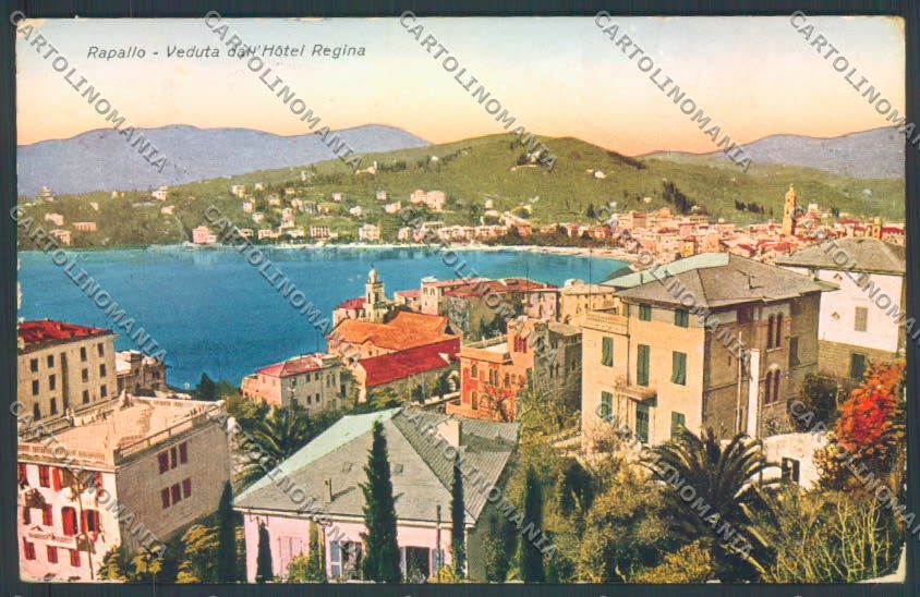 Genova Rapallo PIEGHINE cartolina ZQ9118 – fronte