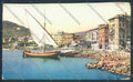 Genova Rapallo Barca TRACCE UMIDO cartolina ZQ9129 – fronte