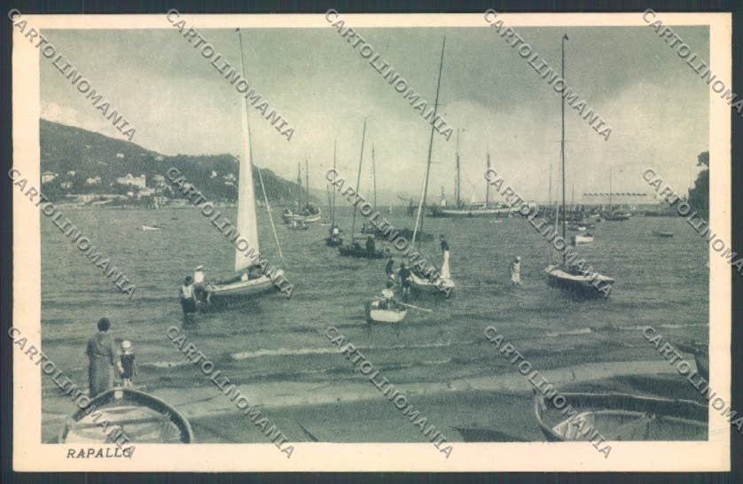 Genova Rapallo Barca cartolina ZQ9130 – fronte