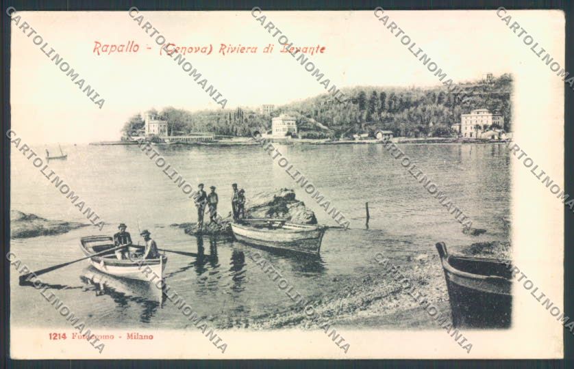 Genova Rapallo Barca cartolina ZQ9131 – fronte