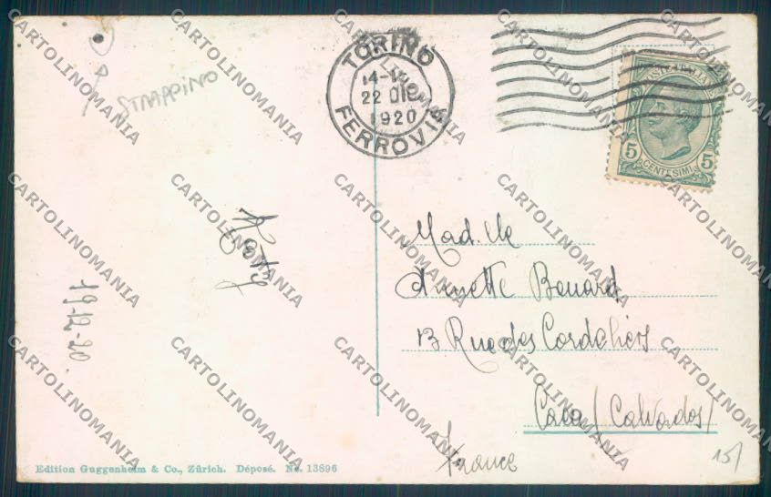 Genova Rapallo STRAPPINO cartolina ZQ9133 – retro