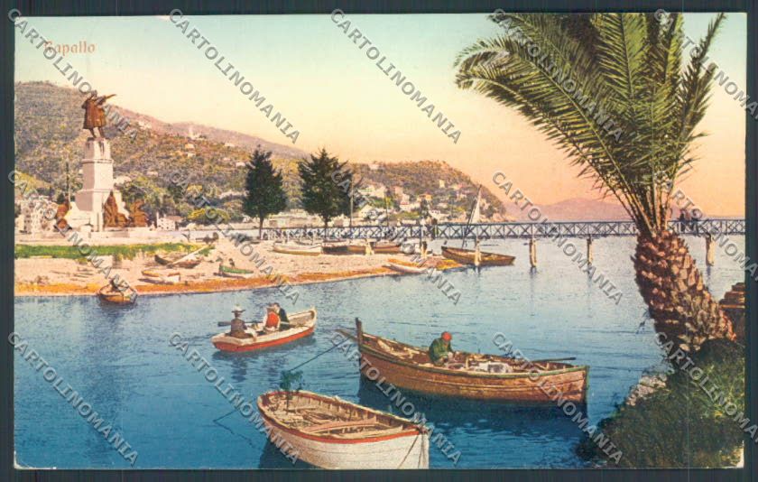 Genova Rapallo Barca cartolina ZQ9136 – fronte