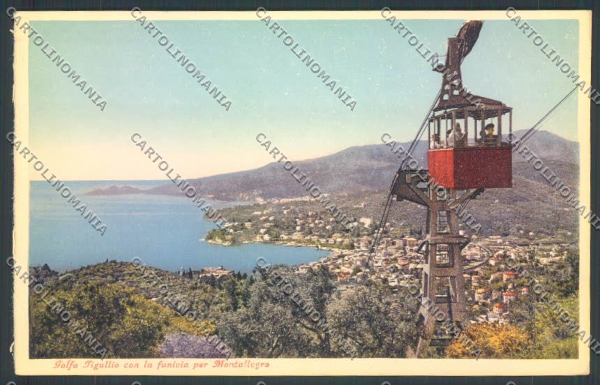 Genova Rapallo Funivia cartolina ZQ9137 – fronte
