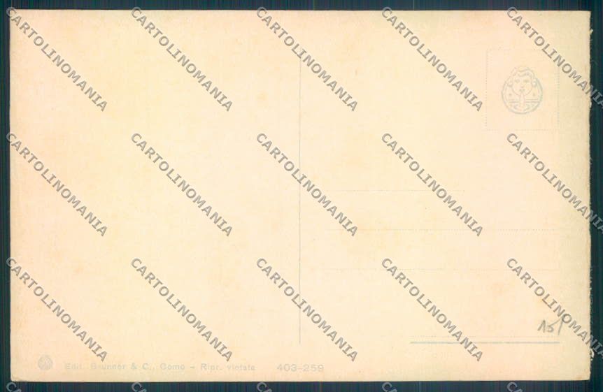 Genova Rapallo Funivia cartolina ZQ9137 – retro