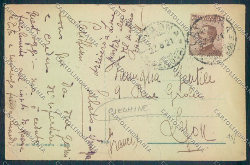 Genova Rapallo PIEGHINE cartolina ZQ9139 – retro