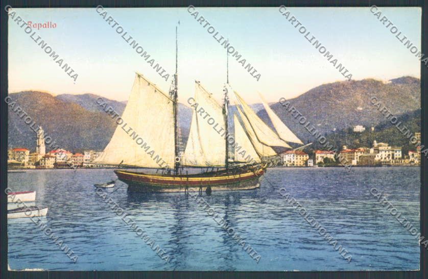 Genova Rapallo Veliero cartolina ZQ9151 – fronte