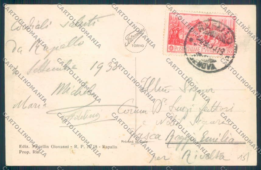 Genova Rapallo Foto cartolina ZQ9166 – retro