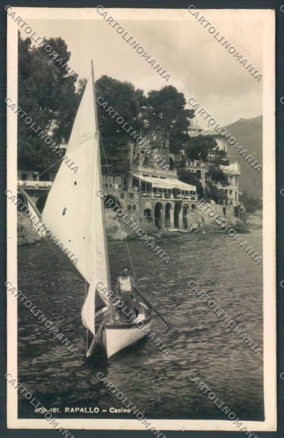 Genova Rapallo Barca Foto cartolina ZQ9167 – fronte