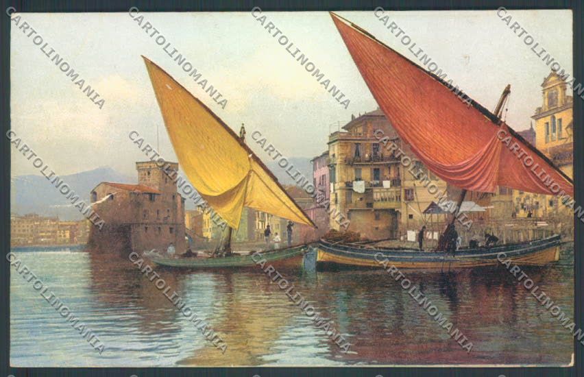 Genova Rapallo Barca FORO ABRASA cartolina ZQ9177 – fronte