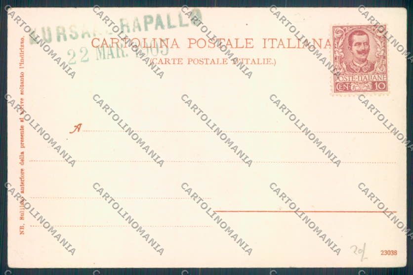 Genova Rapallo cartolina ZQ9183 – retro