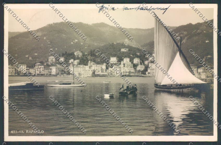 Genova Rapallo Barca Foto cartolina ZQ9191 – fronte