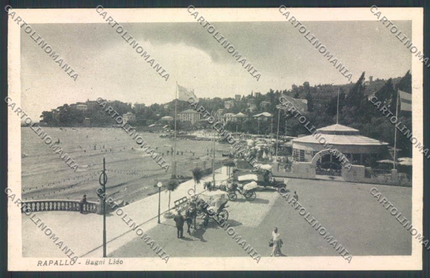Genova Rapallo Calesse COLLA cartolina ZQ9205 – fronte