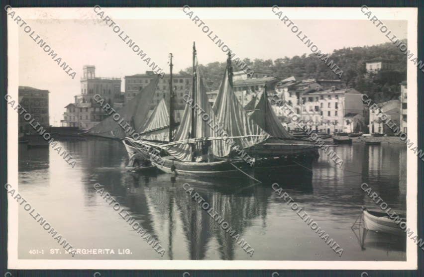 Genova Santa Margherita Ligure Barca Foto cartolina ZQ9260 – fronte