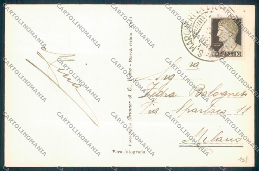 Genova Santa Margherita Ligure Barca Foto cartolina ZQ9260 – retro